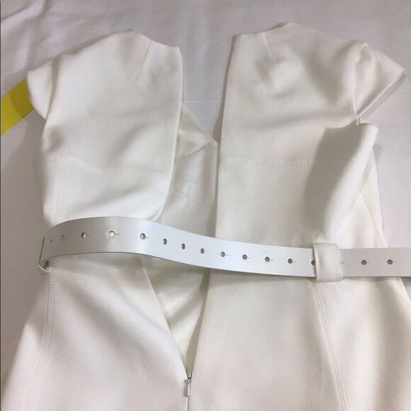 Karen Millen Belted Fit And Flare Dress New With Defect Size 8 - Picture 7 of 16